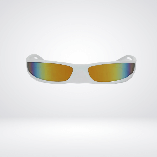 Futuristische Y2K-Sonnenbrille mit schmalem Rahmen – farbenfrohe, trendige Sonnenbrillen für Rave & Festival 2024 🍄
