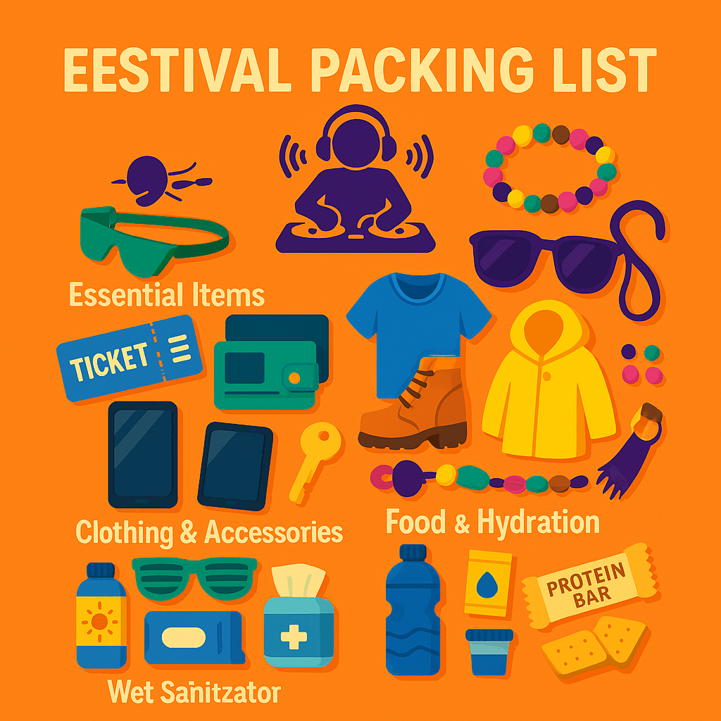 festival packing list