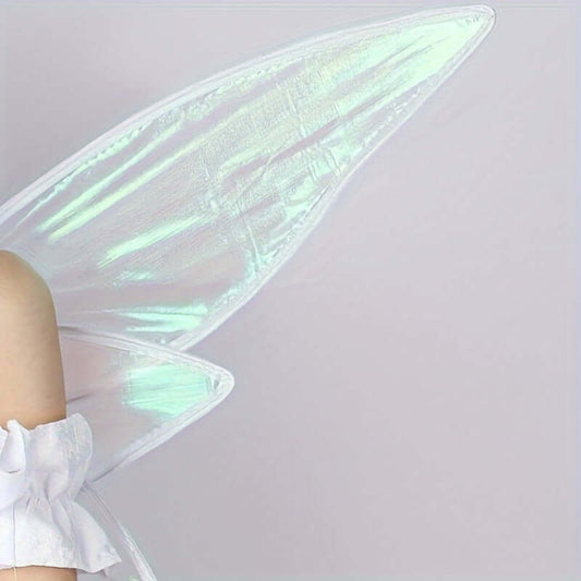 Glittery angel wings for cosplay, festivals, and themed parties with a magical, fairy-style design. Perfect for costumes and photography.