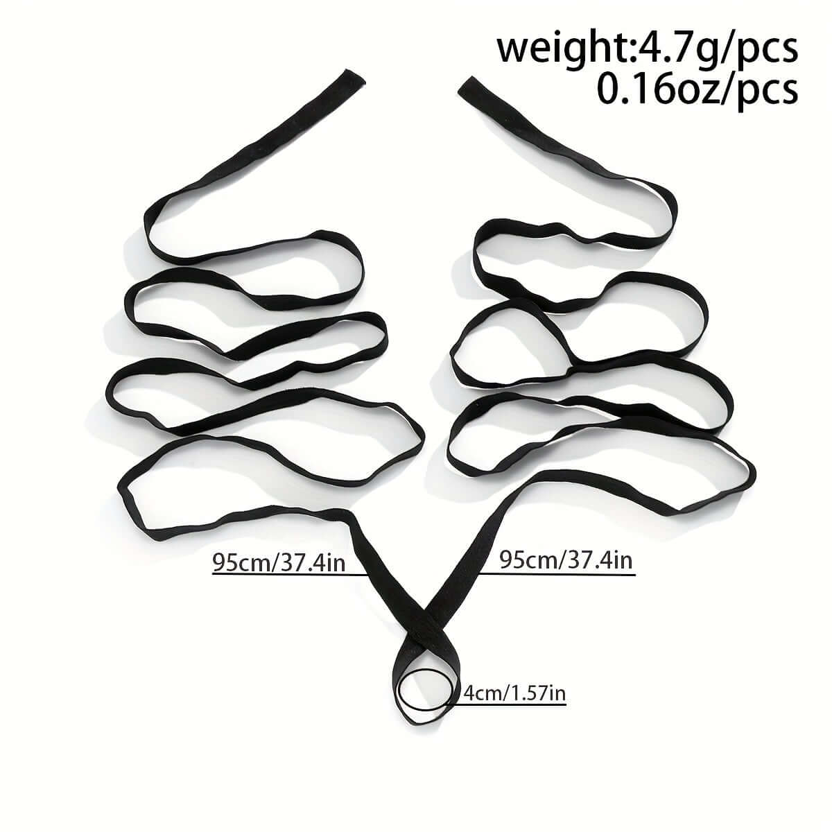 Exaggerated Elastic Arm Chain body jewelry showing dimensions and weight, ideal for festival and party outfits.