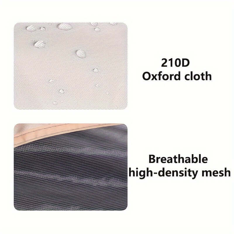 "Oxford cloth and breathable mesh materials of portable outdoor tent for durability and ventilation"