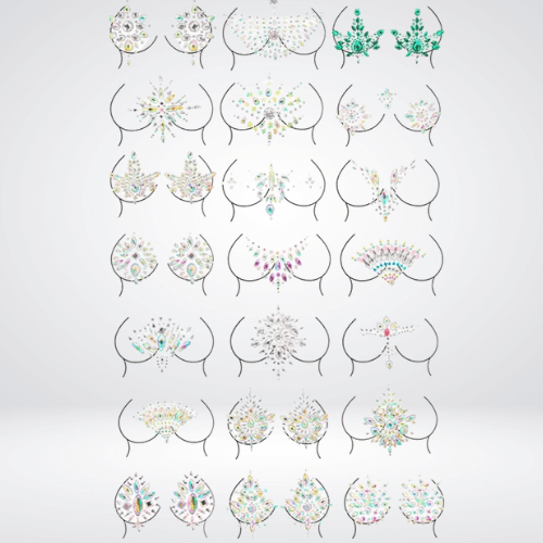 rhinestone nipple pasties