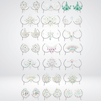 rhinestone nipple pasties