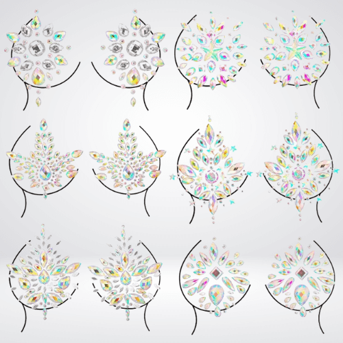 rhinestone nipple pasties