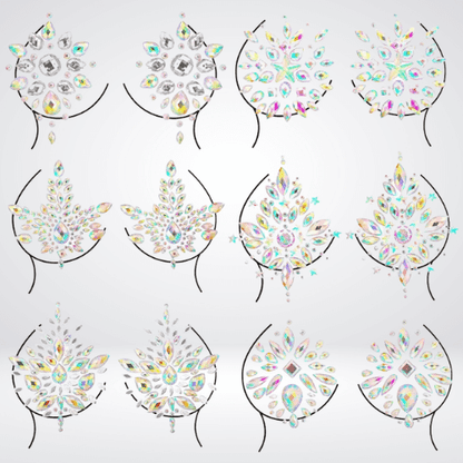 rhinestone nipple pasties