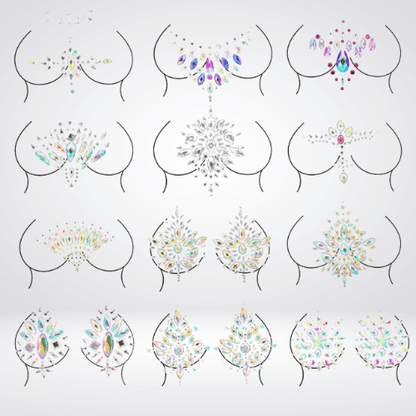 rhinestone nipple pasties