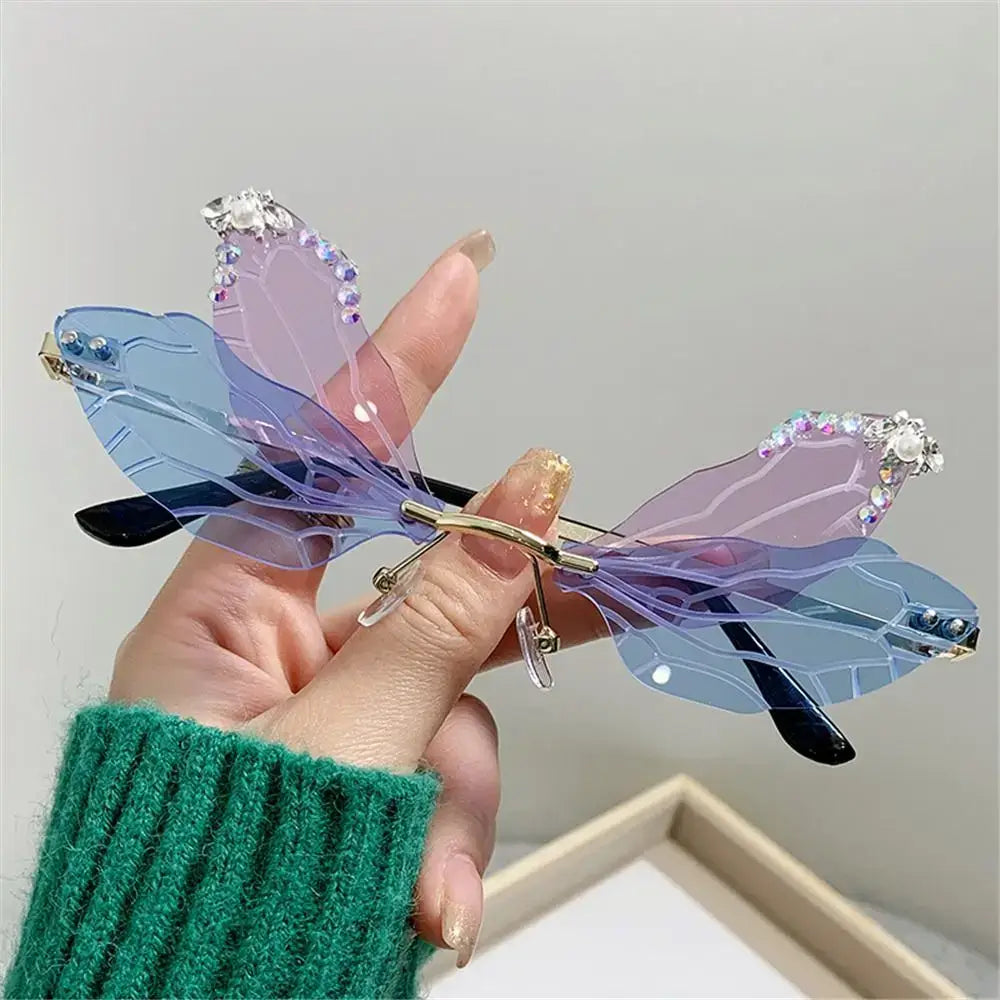 Dragonfly wings glasses