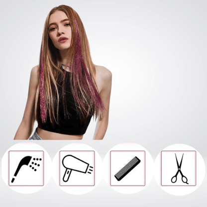 festival clip in hair extensions