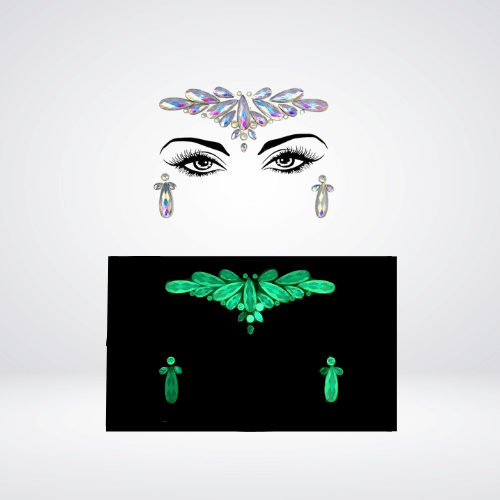 Festival Gems on Face