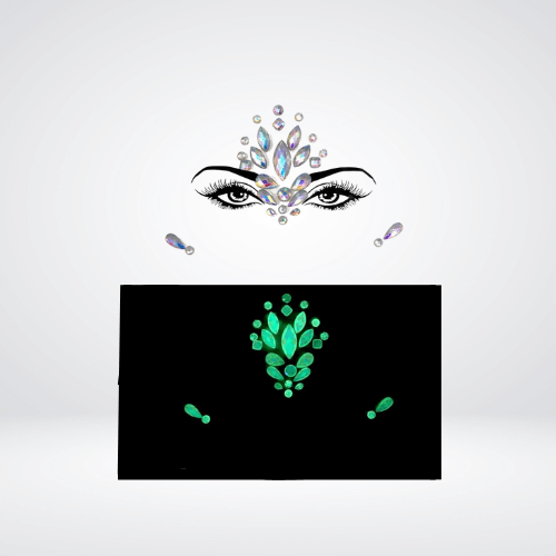 Festival Gems on Face