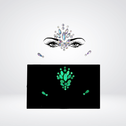 Festival Gems on Face