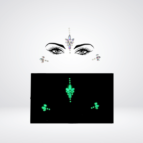 Festival Gems on Face