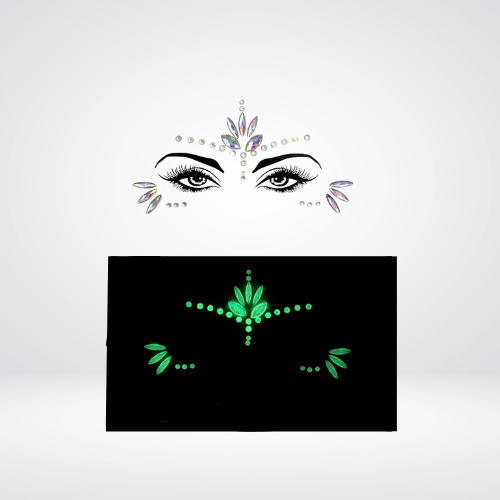 Festival Gems on Face