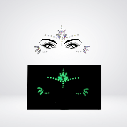 Festival Gems on Face