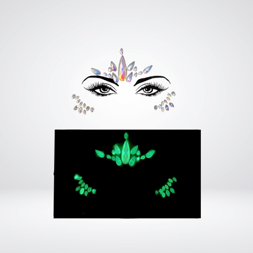 Festival Gems on Face