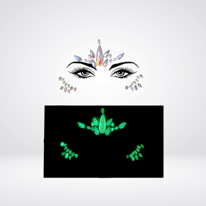 Festival Gems on Face