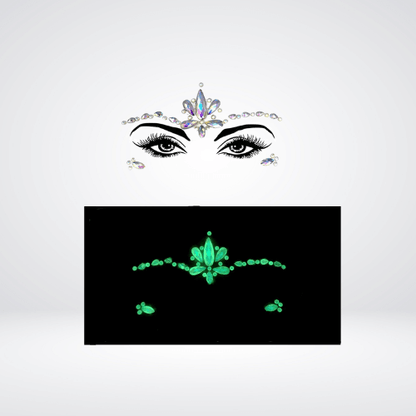 Festival Gems on Face