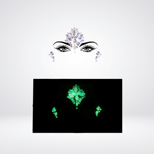 Festival Gems on Face