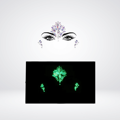 Festival Gems on Face