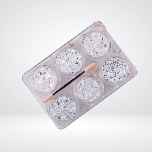 glitter around eyes festival