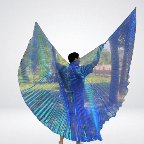 holographic angel wings