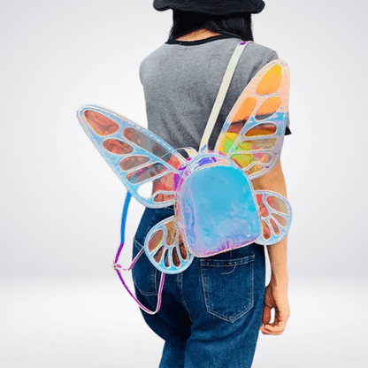 butterfly holographic backpack
