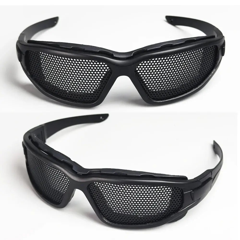 Tactical Mesh Goggles - Impact-Resistant Military Style Glasses for Festivals and Raves