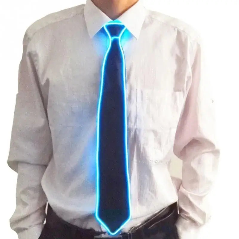 LED Neon Glow Tie – Leuchtendes Kostümzubehör für Rave-Partys🍄