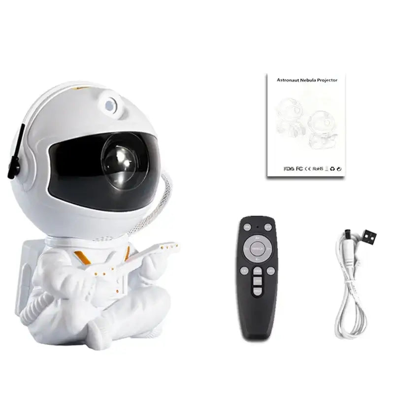 Astronaut Galaxy Projector with remote and charger for mesmerizing nebula and star night light display