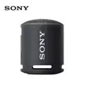 Sony XB13 EXTRA BASS portable Bluetooth speaker, IPX6 waterproof, black design, with logo visible.