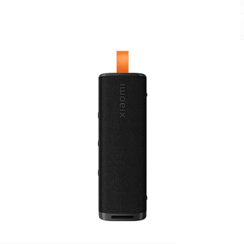 Xiaomi Sound Outdoor 30W Bluetooth 5.4 Speaker, waterproof and portable, black with orange handle, ideal for festivals and camping.