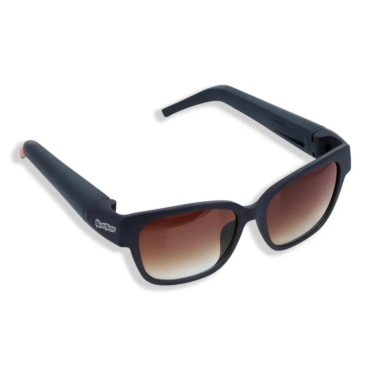 Hidden storage sunglasses with removable holder, discreet smoking accessory, stylish design, lightweight and festival-ready