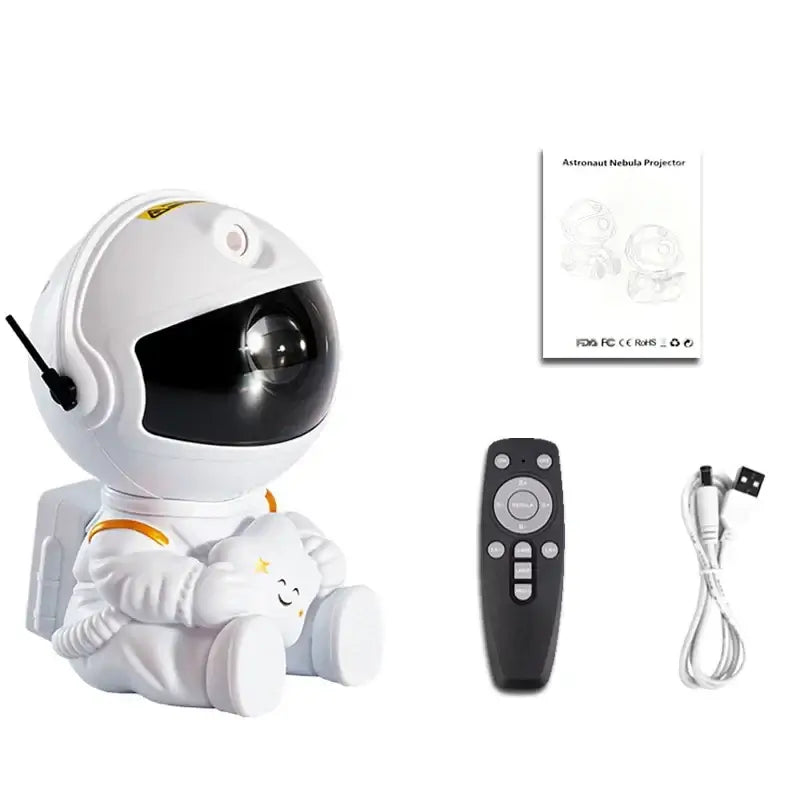 Astronaut Galaxy Projector LED Star Night Light with remote and USB cable set for enchanting tent galaxy projections