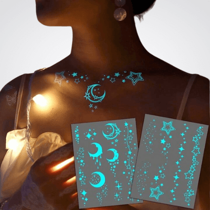 glow in the dark tattoo sticker