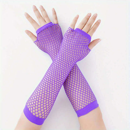 fishnet gloves