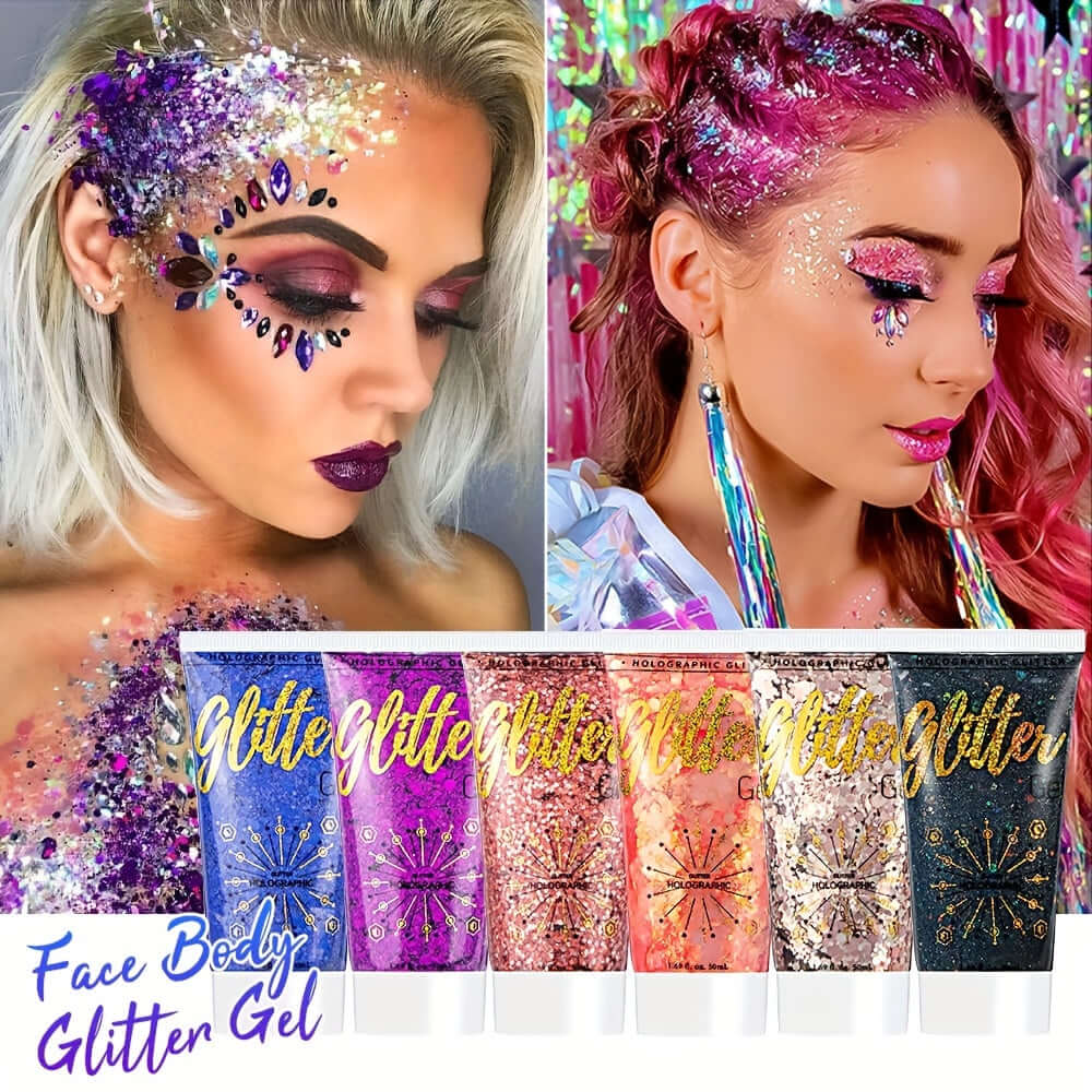 glitter on face for festival 