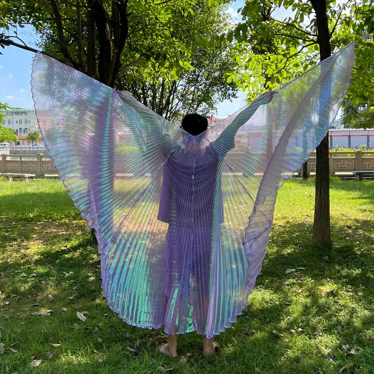 holographic angel wings