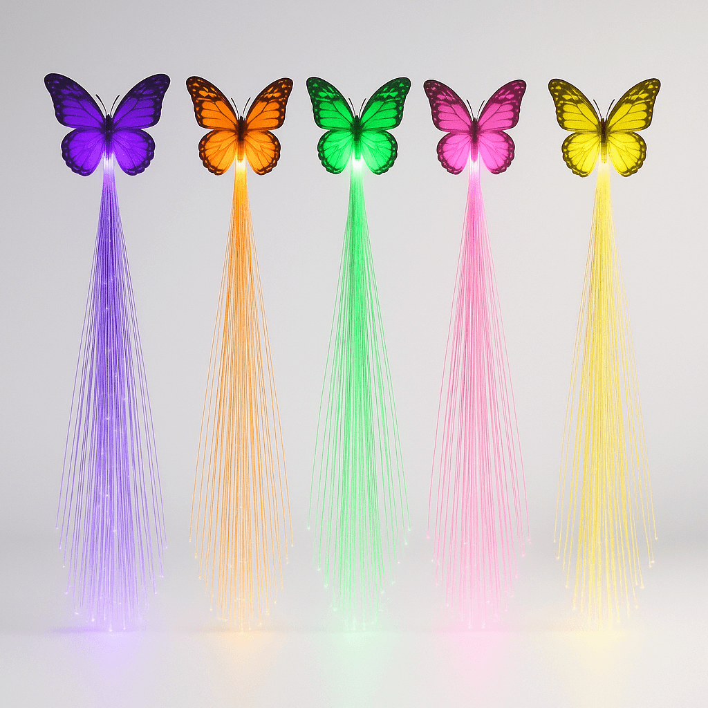 Butterfly Light Up Hair Clips