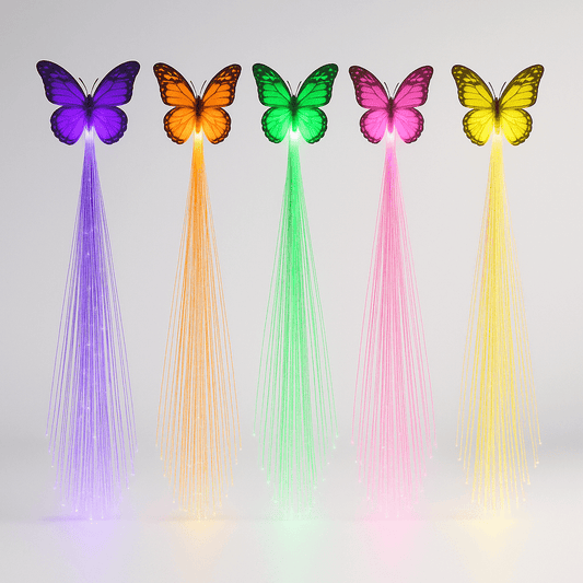 Butterfly Light Up Hair Clips