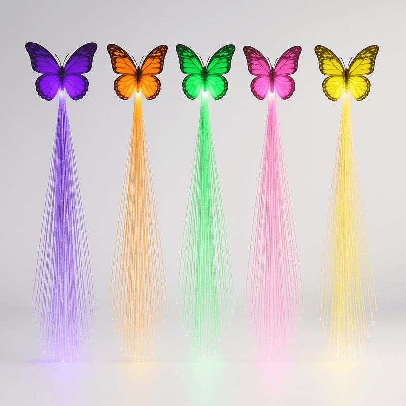 Butterfly Light Up Hair Clips