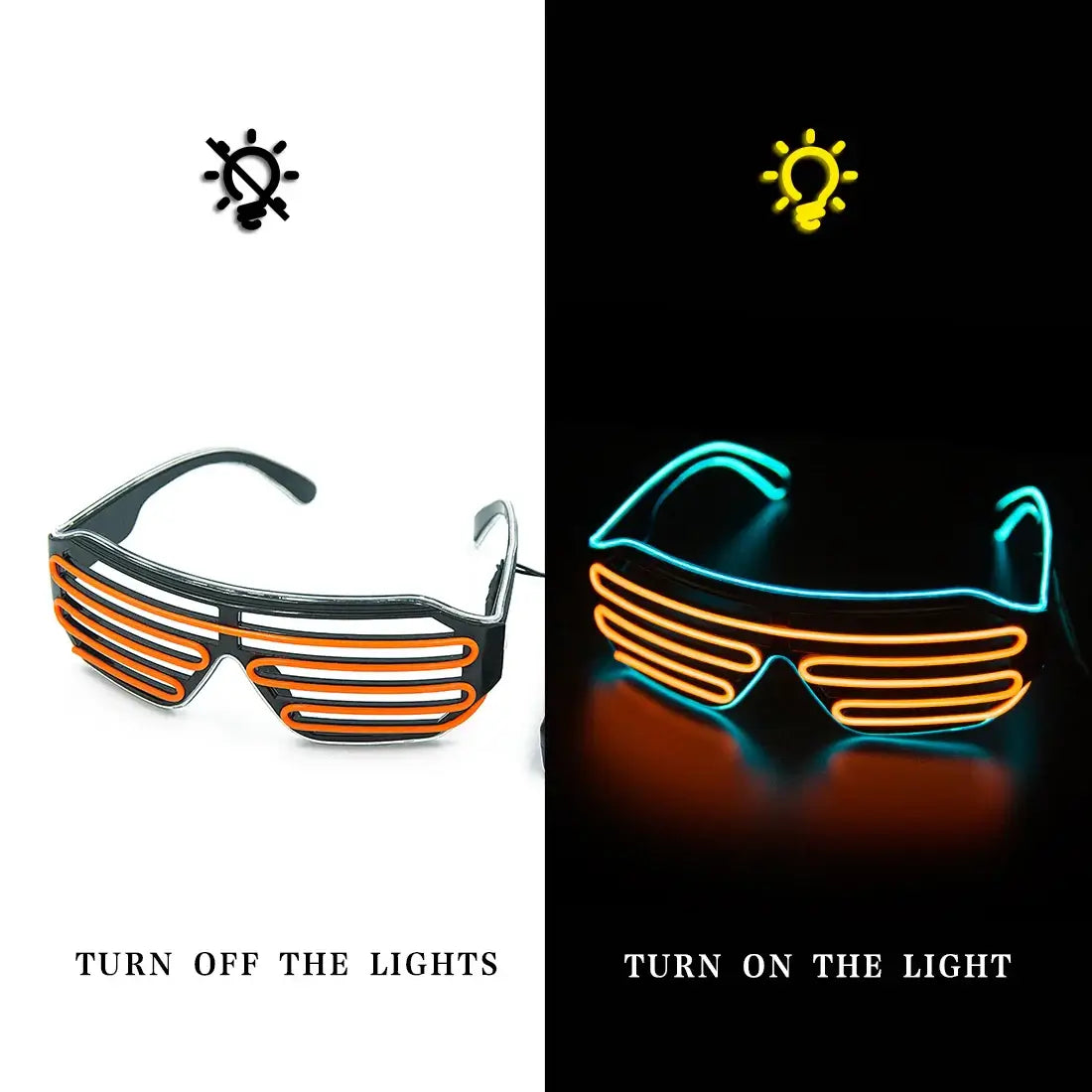 led light glasses