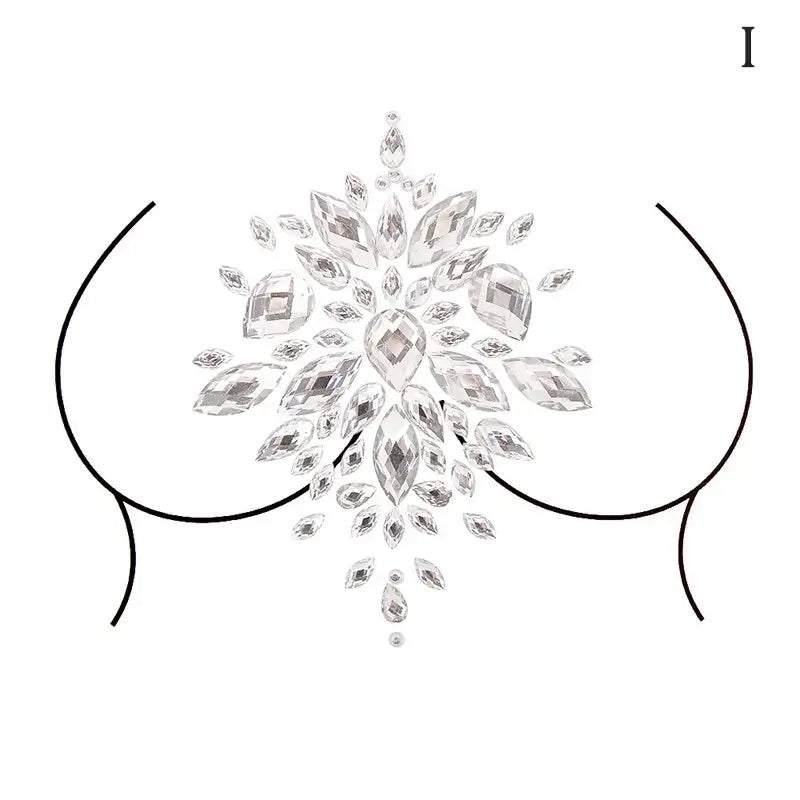 rhinestone nipple pasties